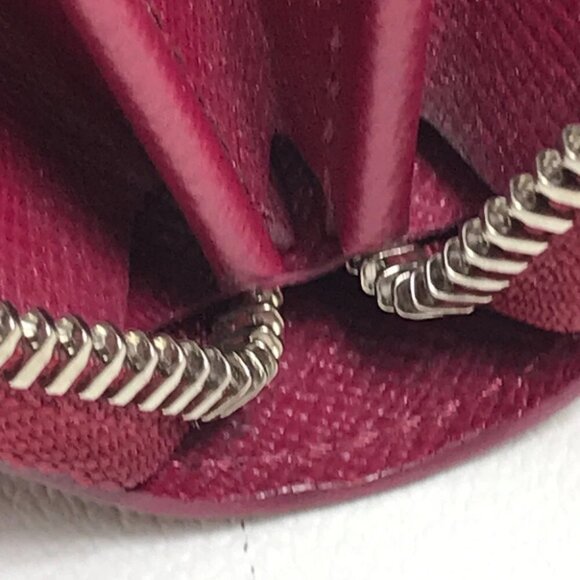 LOUIS VUITTON M60305 Epi Zippy Wallet Long Wallet Leather Dark pink/SilverHW - Picture 9 of 16